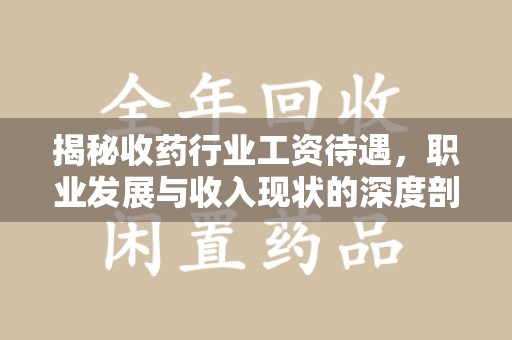 盐城揭秘收药行业工资待遇，职业发展与收入现状的深度剖析