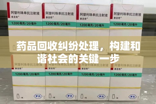 盐城药品回收纠纷处理，构建和谐社会的关键一步
